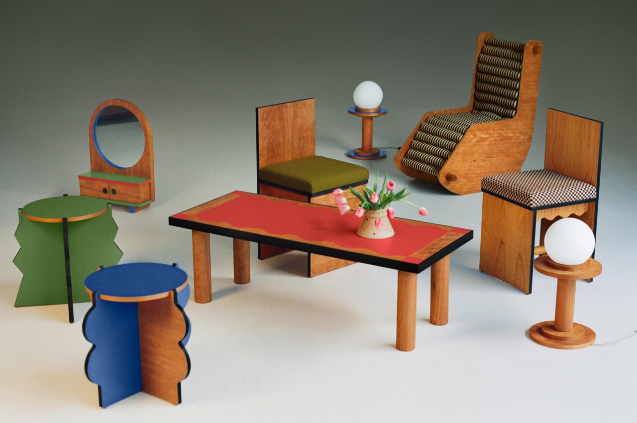 #Frunchroom is a delightful furniture collection that looks like part of a dollhouse
