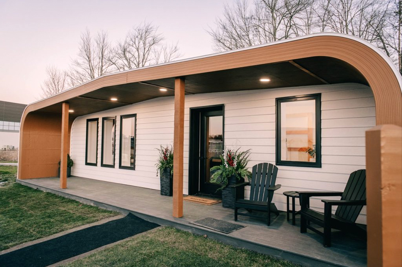 #This wooden home is the world’s first 3D-printed home built entirely from bio-based materials