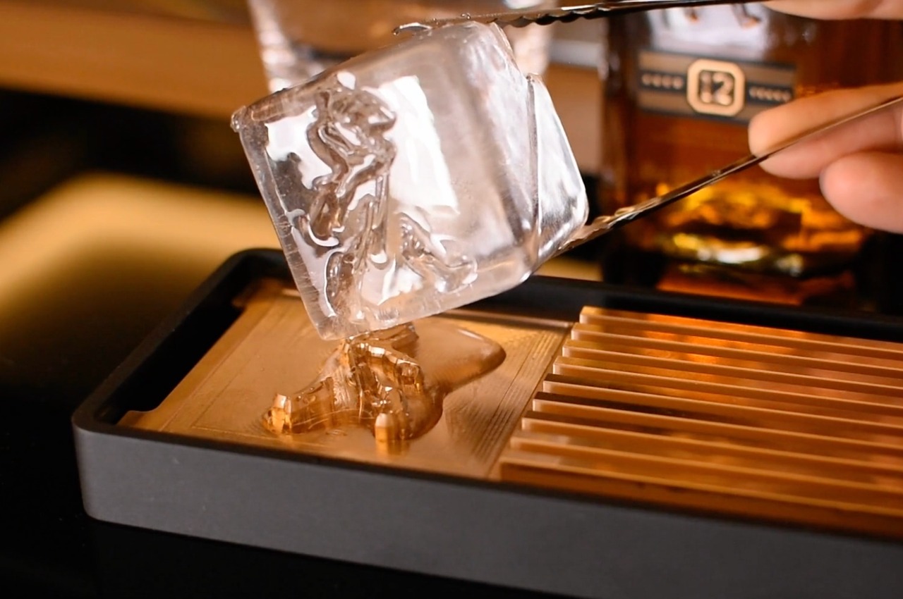 Ice Design Tray Brass DIY Modern Ice Mold Custom Ice Cube Stamp