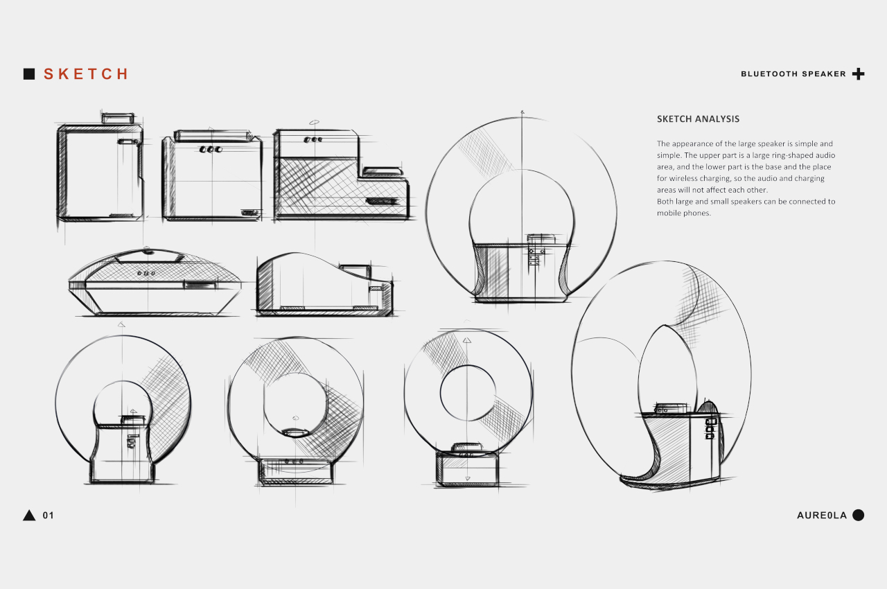 Portable speaker sketchaday productdesign speaker  Industrial design  sketch Industrial design Presentation design
