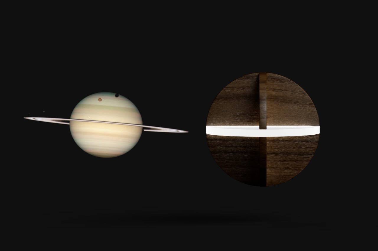 Saturn-inspired table lamp is both playful and sustainable - Yanko Design