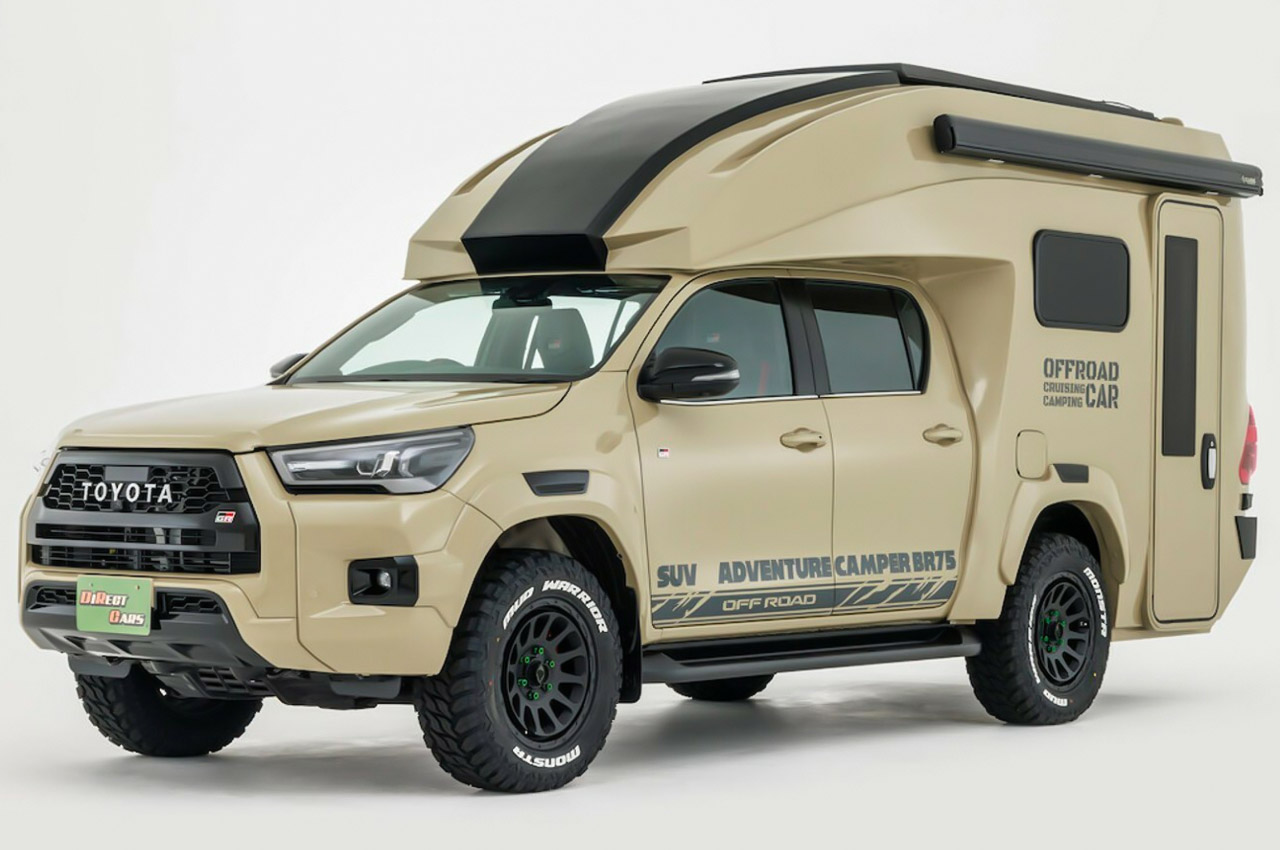 wolf rigs transforms military hummer H1 into overland 'patton' RV