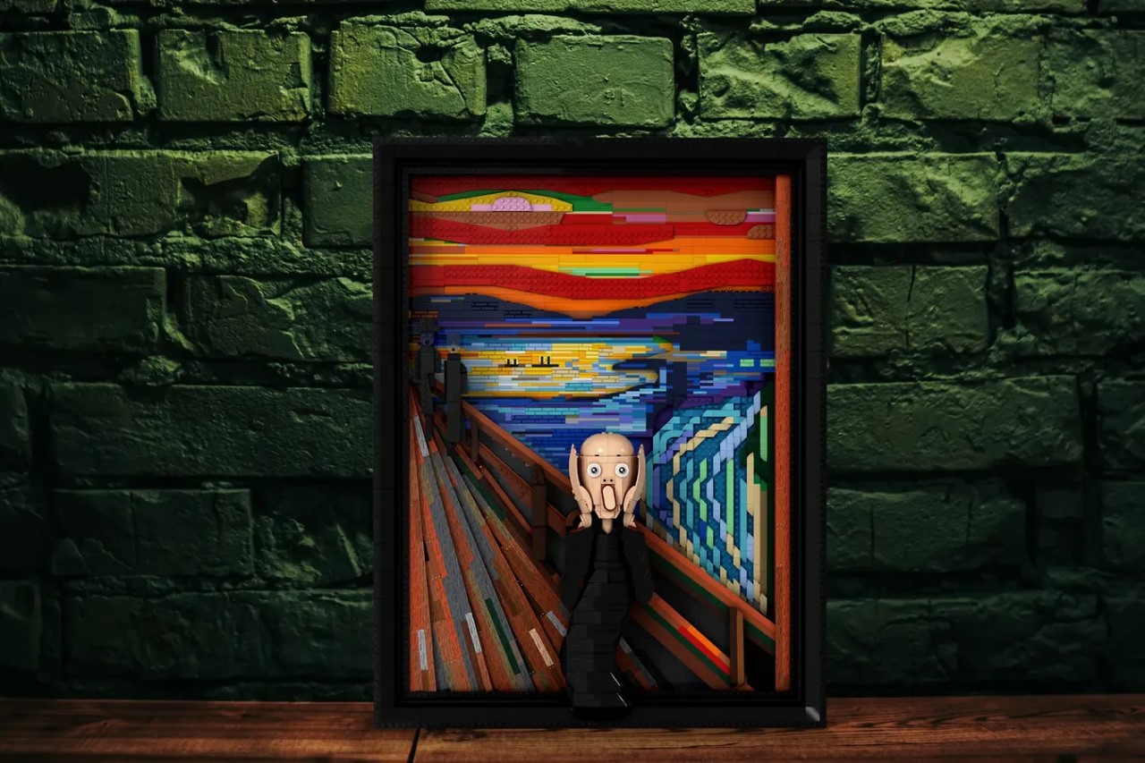A versão LEGO de 'O Grito', a pintura icônica de Edvard Munch, parece mais  perturbadora do que a original
