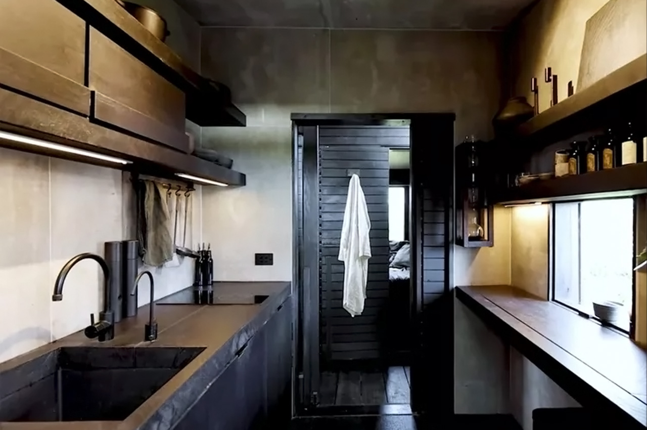 #This charred wood self-built tiny home executes all the dont’s of designing for a small space