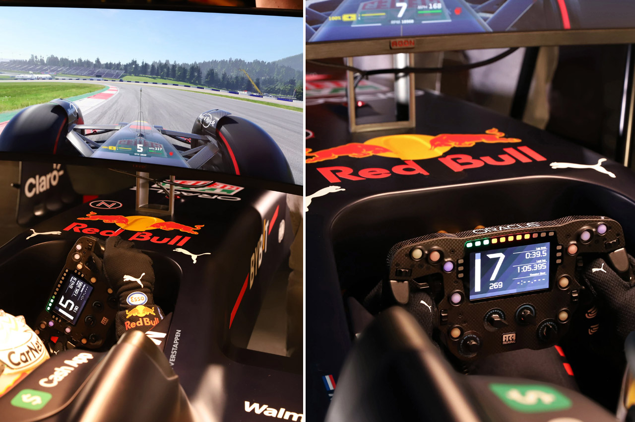 F1 Racing Simulator build from authentic Red Bull RB18 puts you right in  the action - Yanko Design