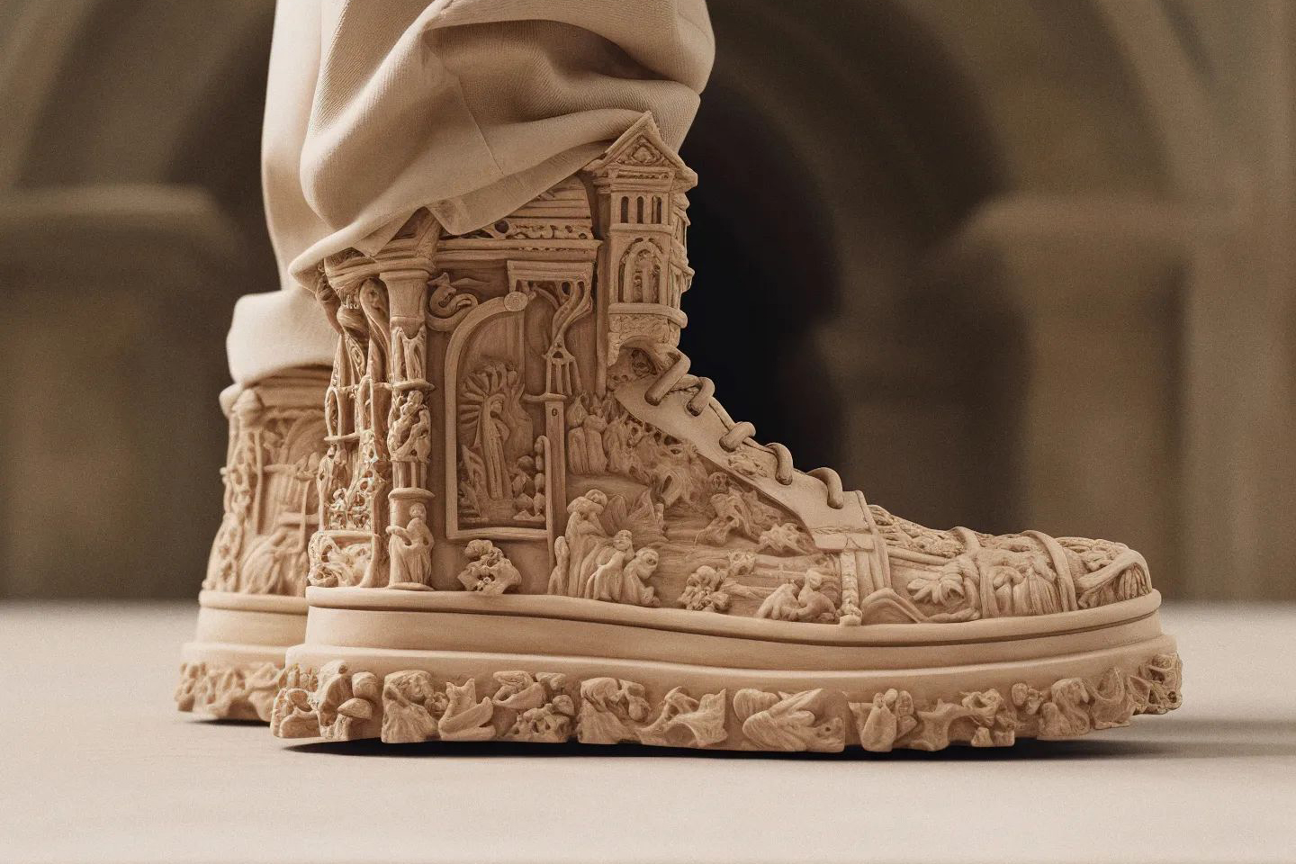 AI imagines Renaissance Architecture as Footwear to create absolutely ...