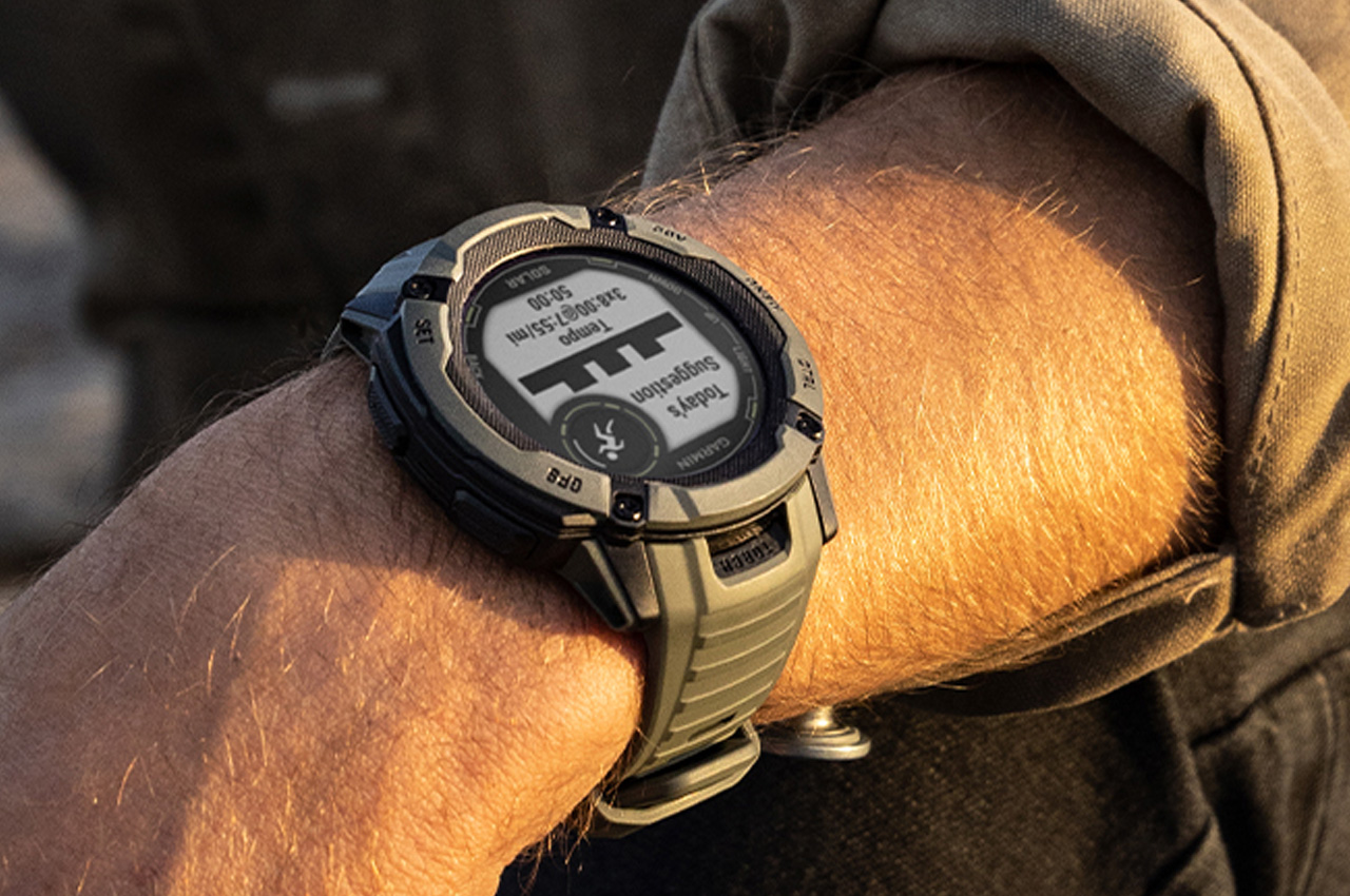 Garmin Instinct 2X Solar smartwatch with LED flashlight touts unlimited  solar-powered battery life - Yanko Design