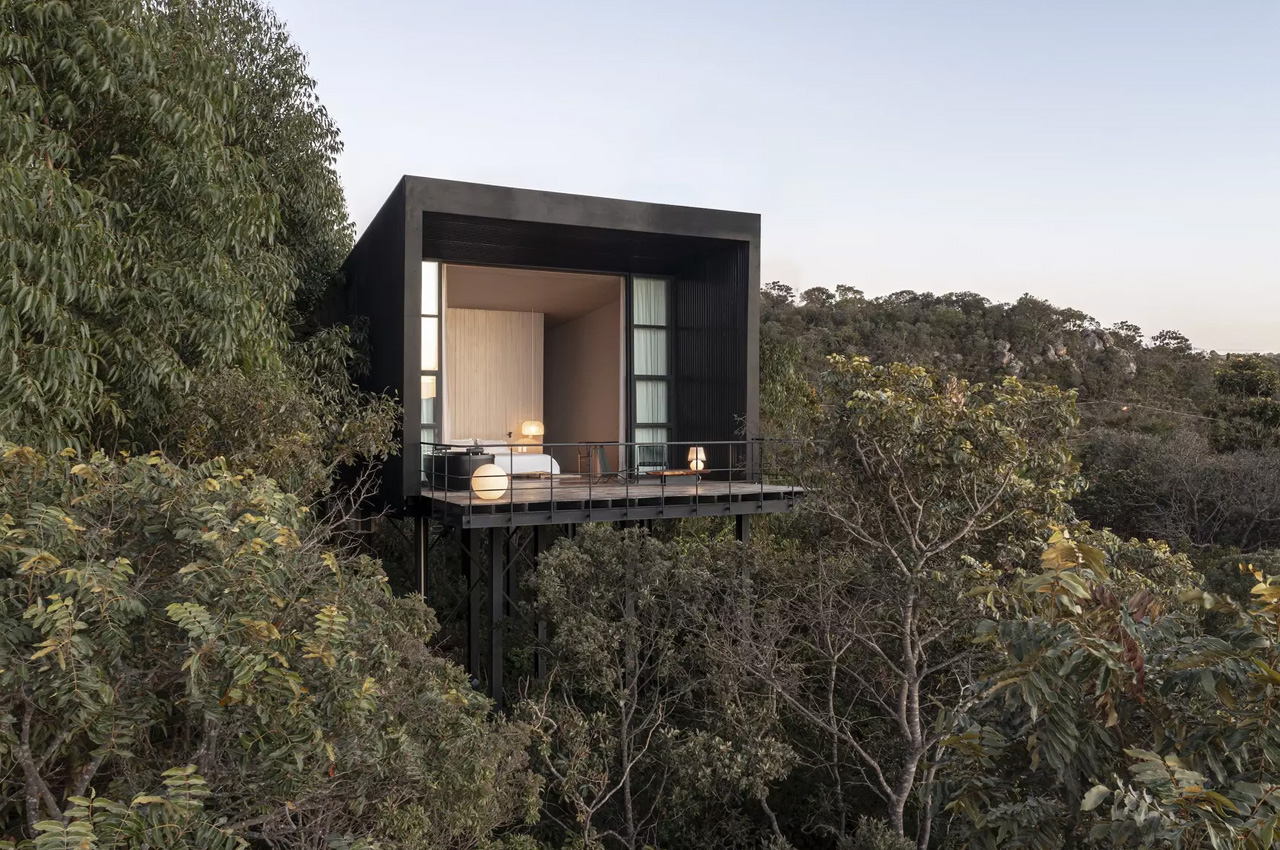 #Elevated Cabin In Brazil Provides An Immersive + Surreal Treetop Living Experience