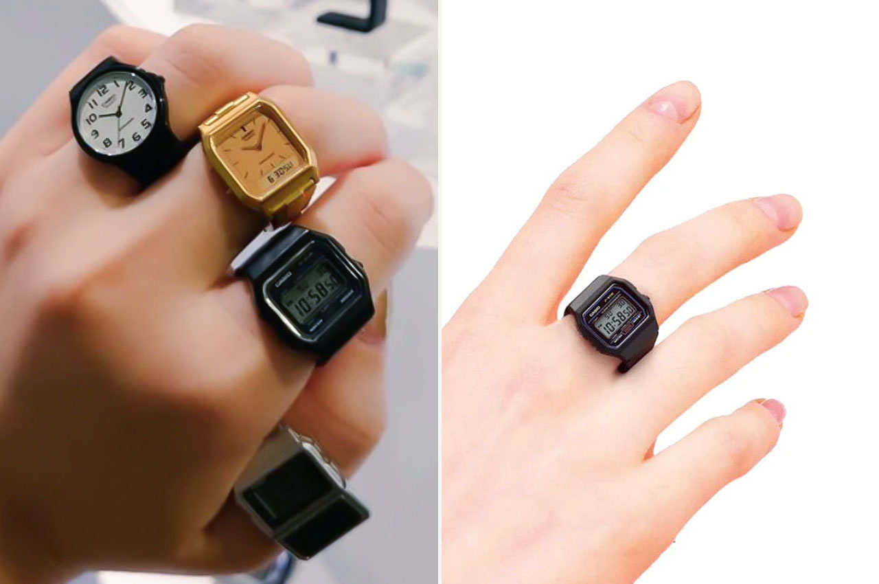 Casio Watch Rings are a tiny wearable tribute to the Japanese timekeeping  legacy - Yanko Design