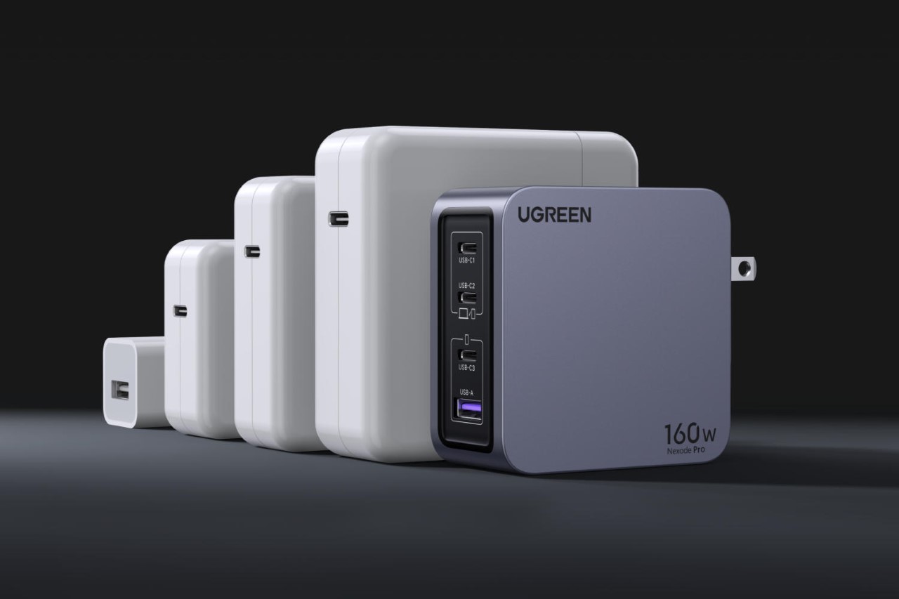 Ugreen introduced the Nexode Pro GaN: a 160W charger with four USB ports  for $60