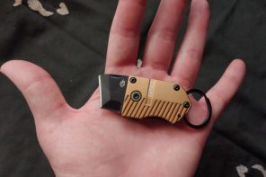 Gerber Key Note is a Tiny Folding Knife with a Very Unusual Broad Blade Design