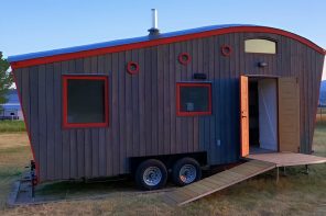 This Retro-Curvy Tiny Home Is Designed For A Comfy Living Experience On The Go