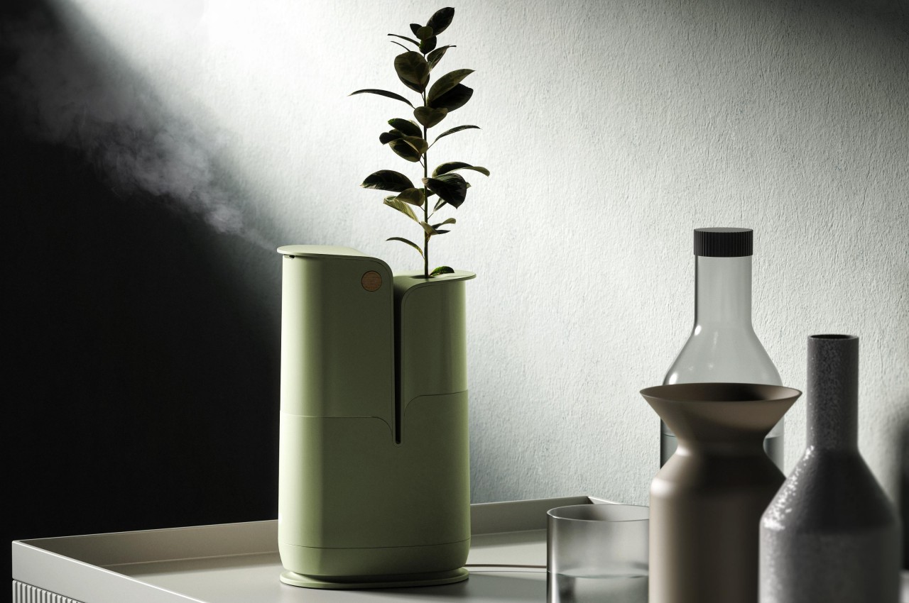 #Biophilic smart humidifier concept also functions as a plant pot