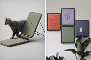 ‘Catvas’ Scratching Pad Transforms Your Cat’s Scratching into Abstract Wall Art