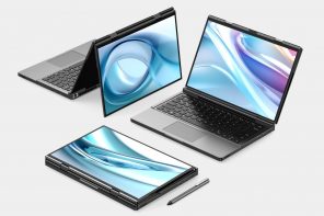 Dual screen laptop proposes a unique design to solve the laptop monitor problem