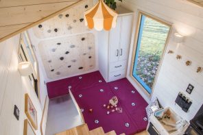 Baluchon’s Tiny ‘House Of Happiness’ Doubles Up As A Play Area With A Climbing Wall