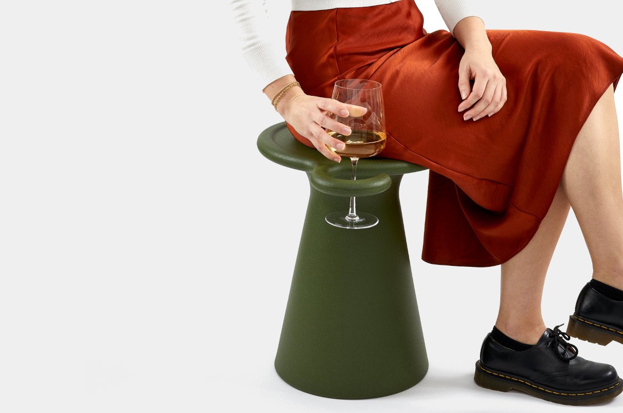 #SOS Stool serves as side table, glass holder, and yes, a stool