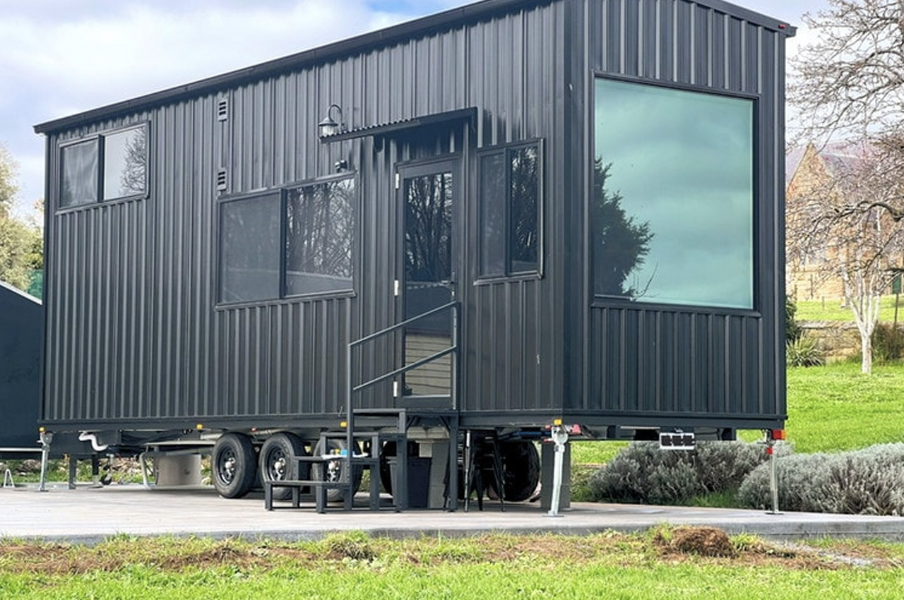 #Meet The Outlander: A Masculine, Industrial All-Black Tiny Home For Men On The Go