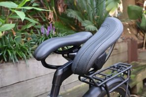 Genius Two-Part Saddle moves as you bicycle to let you go long distances without soreness