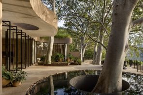 This Mexican Lake House Beautifully Accommodates Pre-Existing Trees Without Disturbing The Environment