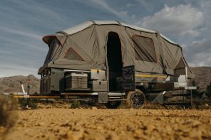 Fully off road capable, self-inflating AlphaGo S6 Air V4 camping trailer is like luxury villa on wheels