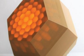 3D-printed Honeycomb Lamp hides a ‘pixelated’ light within its seemingly plain design