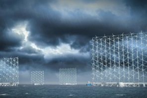 This 40-MW Floating Wind Turbine Features A Mega-Array Of Smaller Rotors