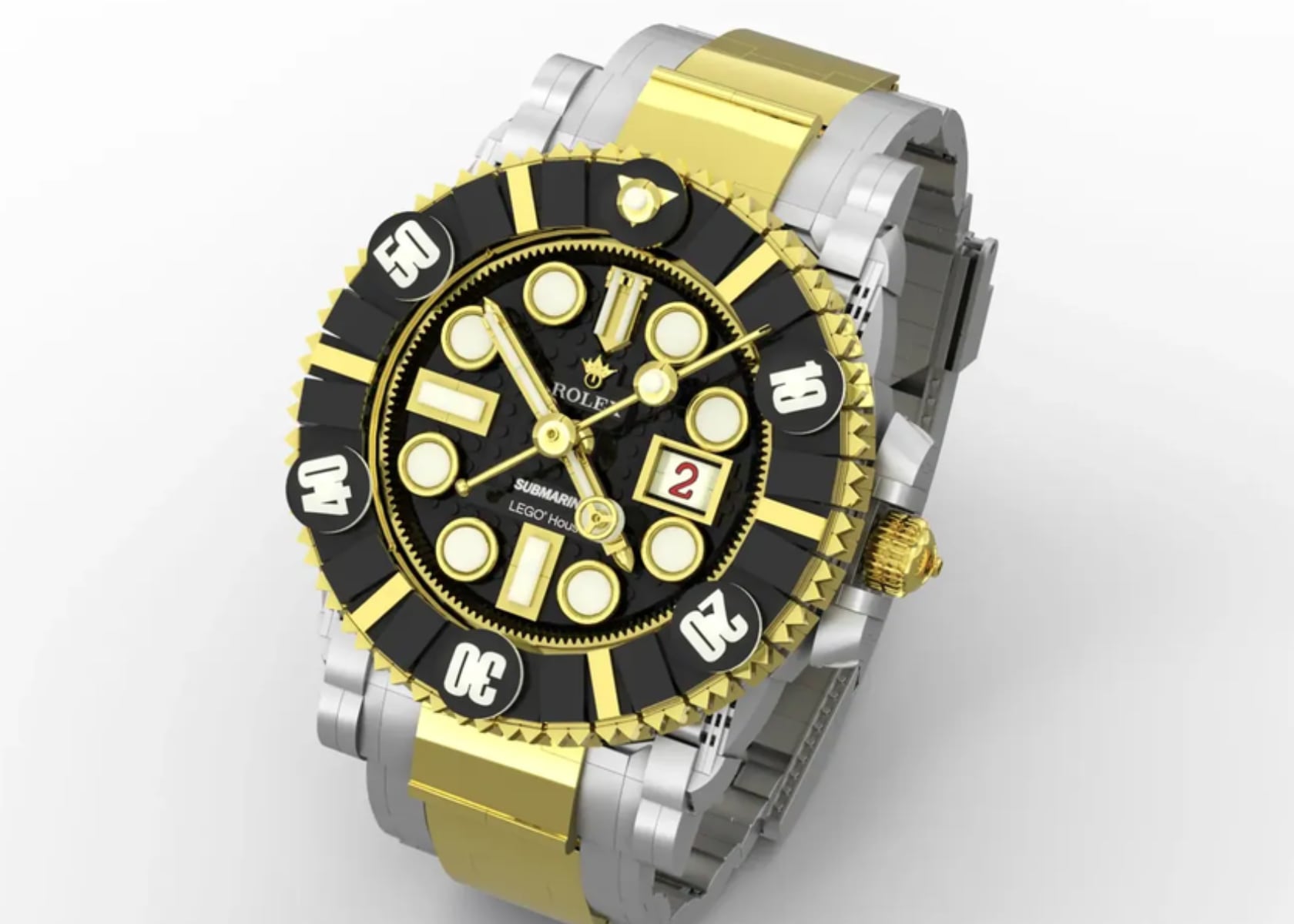 #This LEGO Rolex Submariner Is A Masterpiece for Luxury Watch and LEGO Fans