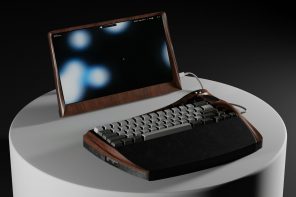 Wood-encased computer adds a striking vintage touch to modern technology