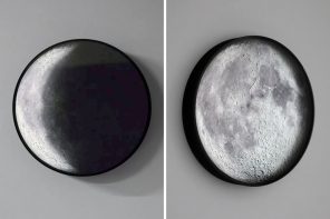 Meticulously-textured Moon Lamp Brings The Charm Of The Lunar Rock Into Your Home