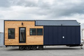 This Tiny Home With Extra Width Offers A Roomy & Apartment-Like Living Space