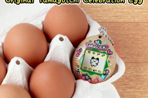 Tamagotchi Celebration Egg has recycled eggshell casing