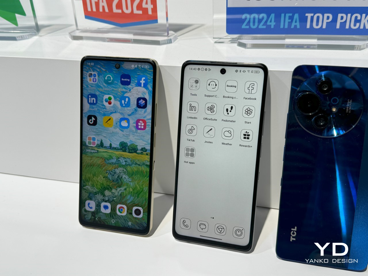 TCL’s latest phone has a 1-Week Battery Life, and a VERY interesting new Display: Hands-On at IFA 2024 – Yanko Design