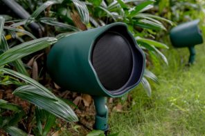 This Outdoor JBL Speaker is designed to Blend In as well as Stand Out