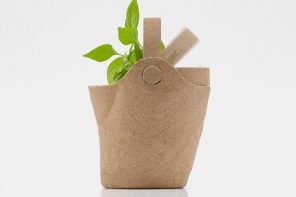 A Zero-Waste Seedling Bag You Can Plant Directly into Soil