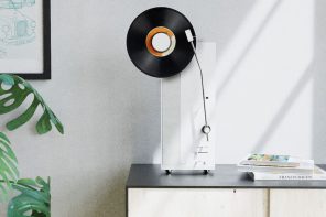 Experience Music in Style with the Hauf Vertical Record Player: A Modern Twist on Vinyl