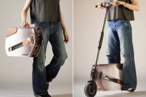 Foldable e-scooter for last-mile travel within city limits is a futureproof nano mobility solution