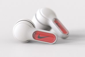 Nike earbuds concept is an active lifestyle accessory oriented towards minimalist lifestyle