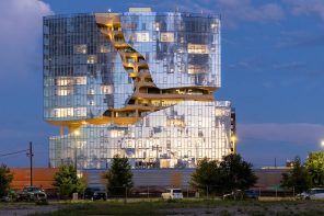 MAD Designs An Incredible High-Rise Featuring A Facade With A Walk-Through ‘Canyon’ Area