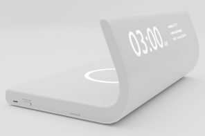 Sleek clock and wireless charger concept offers a distraction-free experience