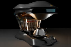 Sleek coffee machine concept has the elegance of a high-performance sports car