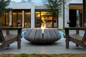 Award-winning Sunflower-inspired Fire Pit Mixes Art with Utility and Transforms Your Patio