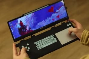 DIY ultra-wide Steam Deck DS hybrid trades joysticks for a keyboard and trackpad