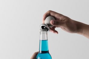 Spherical bottle opener concept adds a playful touch to your dining table