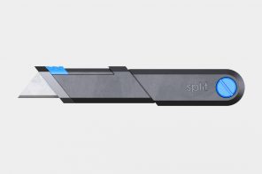 Split box cutter concept has a neat trick for keeping spare or dull blades