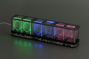 The RGB Tube Clock Brings Nixie Nostalgia to a New Generation – Without the Fragility