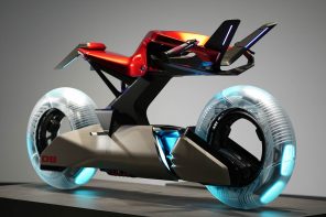 Yamaha Y/AI concept designed for Netflix Sci-Fi anime series imagines bikes in Tokyo city 100 years from now