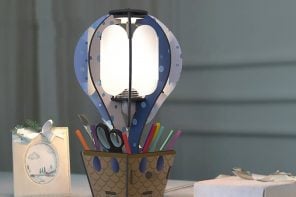 Air Balloon Lamp concept adds a cute light source and pen holder to your desk