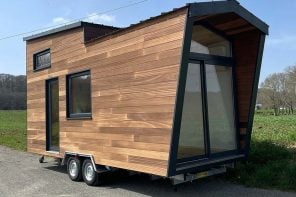 Cozy Custom-Built Tiny Home Incorporates A Fully-Glazed Gable For A Luxurious Upgrade