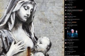 Banksy’s Madonna and Child: A Haunting Vision of Resilience and Decay